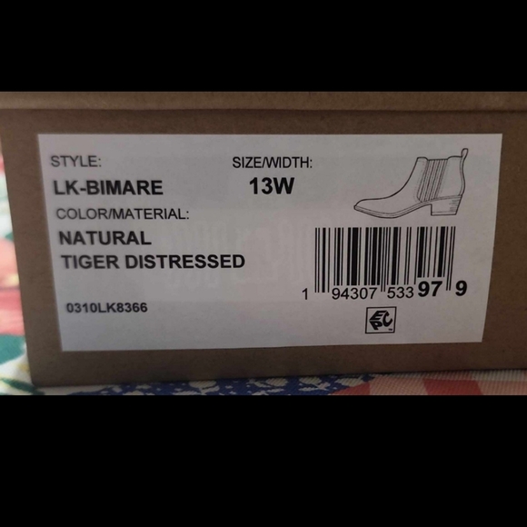 LUCKY BRAND Women's Bimare Ankle Booties Tiger Stripe, women's 14 Wide - Picture 2 of 9